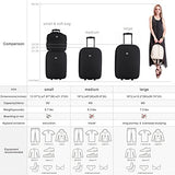 Davidjones Vintage Print 4 Piece Luggage Set-Black