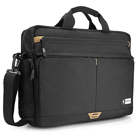 tomtoc 15.6 Inch Laptop Shoulder Bag with 360º Protective Laptop Compartment Multifunctional Messenger Bag Briefcase Fit for 13-15.6 Inch HP Dell Acer Lenovo Asus Samsung Notebook Tablet,