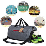 Sports Gym Bag With Shoes Compartment Travel Duffel Bag For Men And Women