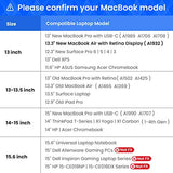 tomtoc 360° Protective Laptop Sleeve Compatible with New MacBook Air - 13.3” Retina Display 2018 A1932| 13 Inch New MacBook Pro A1989 A1706 A1708 | Surface Pro 6/5/4, Water Resistant Laptop Briefcase