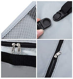 7 Set Packing Travel Organizer with Shoes Bag, Waterproof Mesh Travel Luggage Accessories Packing Cubes Set (Purple-Ba6)