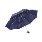 FakeFace Cute Cartoon Deer Flower Printed Travel Tote Mini Sun/Rain/Windproof Umbrella Auto Open&Close Compact Umbrella,Super Quality