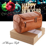 [Gift Box] Vasker Travel Hanging Toiletry Bag For Men Waterproof (Brown)