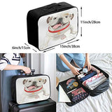 Travel Bags English Bulldog Portable Storage Trolley Handle Luggage Bag