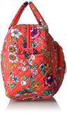 Vera Bradley Women's Iconic Compact Weekender Travel Bag-Signature, Coral Floral
