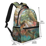 Bass Fish Casual Bookbag Backpack For Teen Girls Boys Gift