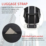 Monsdle Travel Laptop Backpack Anti Theft Water Resistant Backpacks School Computer Bookbag with USB Charging Port for Men Women College Students Fits 15.6 Inch Laptop (Grey)