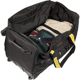 A.Saks Expandable 25in.Nylon Wheeled Duffel in Black