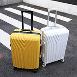New Aluminum Frame Rolling Luggage Women Travel Bag Trolley Suitcase Carry On Luggage,Green,26