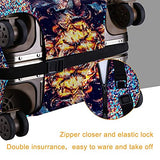 Travel Luggage Cover，Pineapple Shine Fashion Minimalism Style，Washable Elastic Durable , With Concealed Zipper Suitcase Protector Fits For 25-28 Inch -L.