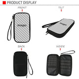 Bigcardesigns Passport Purse Skull Print Green Travel Wallet Document Organizer Holders Pouch