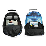 Koolertron 3D Skull Crossbone Print Daypack Backpack School Bag Multicoloured Boys Girls School