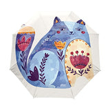 Rain Umbrella Automatic Windproof Foldable Umbrella Ethnic Cat