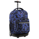 J World New York Sunrise Rolling Backpack, Disco