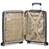 Dejuno Ashford 3-Pc Hardside Spinner Tsa Combination Lock Luggage Set, Navy