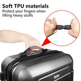 SHOWKOO Luggage Sets Expandable Suitcase Double Wheels TSA Lock (Gray)