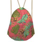 Bigcardesigns Drawstring Backpack Tropical Style Runner Sport Bag