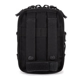 Military Tactical MOLLE Phone Pouch Waist Belt Bag Pack Gear Messenger Shoulder Saddlebag (Black)