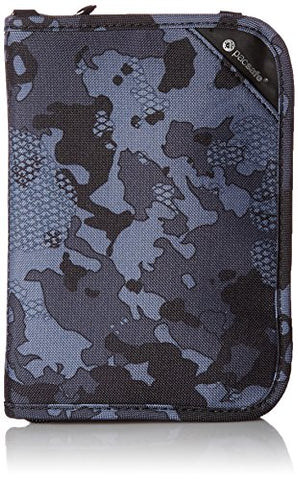 Pacsafe Rfidsafe V150 Anti-Theft Rfid Blocking Compact Passport Wallet, Grey Camo