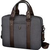 Victorinox Architecture Urban Bodmer 14 Laptop Briefcase, Grey/Brown, One Size
