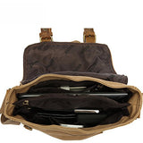 AUGUR Canvas Unisex Universal Leisure Cross Body Single Shoulder Bag (Army green)