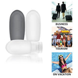 Oursunshine Travel Bottles,Leakproof Silicone Refillable Travel Containers,Squeezable Travel Tube