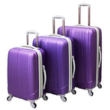 Argo Sport Romulus 3-Piece Expandable Hardside Spinner Luggage Set - Purple