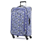 Atlantic Ultra Lite 4 | 21, 24, And 28-Inch Expandable Spinners, Travel Pillow (Watercolor Blue)