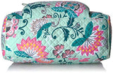 Vera Bradley Iconic Compact Weekender Travel Bag, Signature Cotton, Mint Flowers