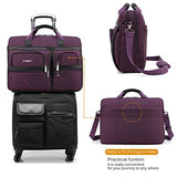 Laptop Briefcase, Coolbell 17.3 Inch Protective Messenger Bag Nylon Shoulder Bag Multi-Functional