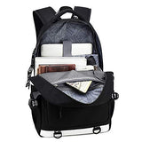 Attack on Titan Men Backpack Survey Corps Travel Bagpack USB Charging Laptop Backpack Anime Bookbag (12)