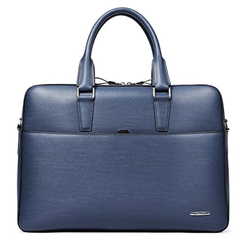 BOSTANTEN Leather Briefcase Shoulder Business Vintage Slim Messenger Bags for Men & Women