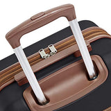 AmazonBasics Vienna Expandable Carry-On Luggage Spinner Suitcase - 20 Inch, Black