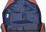 Football Leather Laptop School Backpack