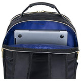 Kenneth Cole Reaction Women's Chelsea Chevron Quilted 15-Inch Laptop & Tablet Fashion Travel Backpack, Black, One Size