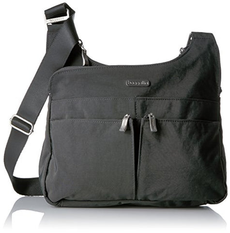 Baggallini Cross Over Crossbody, Charcoal