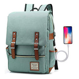 Adual Casual Laptop Backpack with USB Charging Port, Water Resistant travelling Backpack College