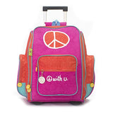 Biglove Rolling Kids Backpack Peace, Multi-Colored, One Size