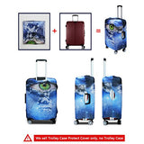 Doginthehole Funny Cats Luggage Covers Protector Elastic Suitcase Cover S M L