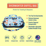Wildkin Kids Overnighter Duffel Bags for Boys & Girls, Measures 18 x 9 x 9 Inches Duffel Bag for Kids, Carry-On Size & Ideal for School Practice or Overnight Travel, BPA-free (Big Fish)