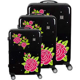 FUL Luggage Printed Rose, Black