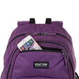 Kenneth Cole Reaction Printed Dual Compartment 16” Laptop & Tablet Backpack for School, Travel, & Work, White Marble, Laptop