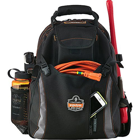 Ergodyne 5843 Tool Backpack Dual Compartment (Black)