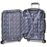 Dejuno Logan 3-Piece Hardside Spinner Combination Lock Luggage Set-Silver