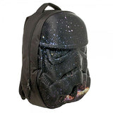 Star Wars Stormtrooper Galaxy Helmet 3D Molded Backpack, Black, One Size