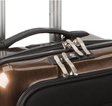 Numinous London 20" Carry-on 4 Wheel Spinner Smart Luggage Gold Brush