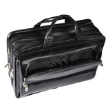 McKlein Elston Black 15.6" Nylon Double Compartment Laptop Case