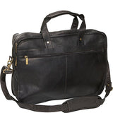 David King & Co. Expandable Laptop Briefcase, Black, One Size