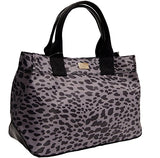 Tommy Hilfiger Women's Leopard Tote Bag Handbag (Black / Grey)