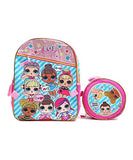 L.O.L GOO GOO 16" Large Backpack With Ball Lunch Bag - Detachable Lunch bag